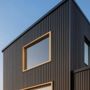Metal Siding Negro Ranurado
