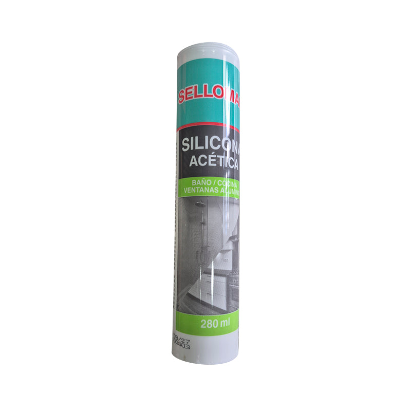 Silicona Acética Transparente Sellomac