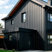 Metal Siding Negro 4 tablas