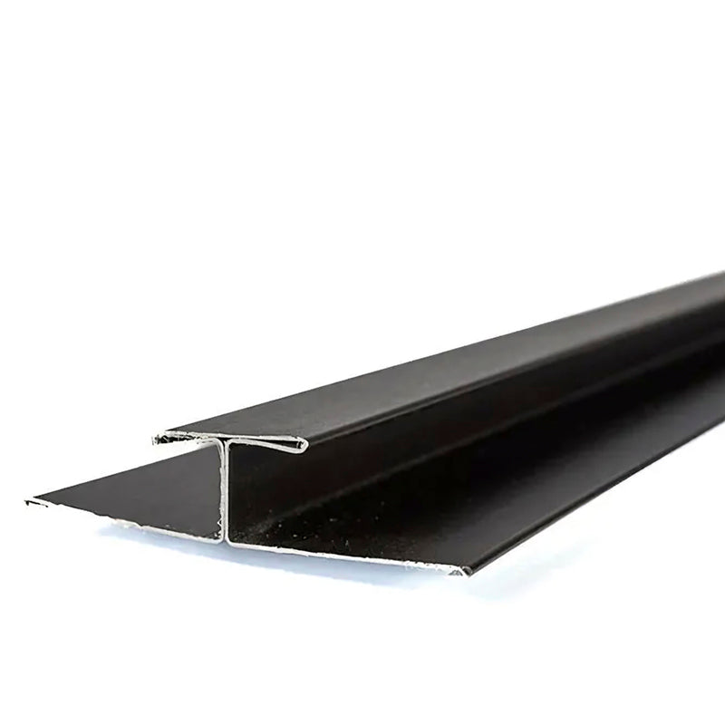 Perfil H Metal Siding Negro