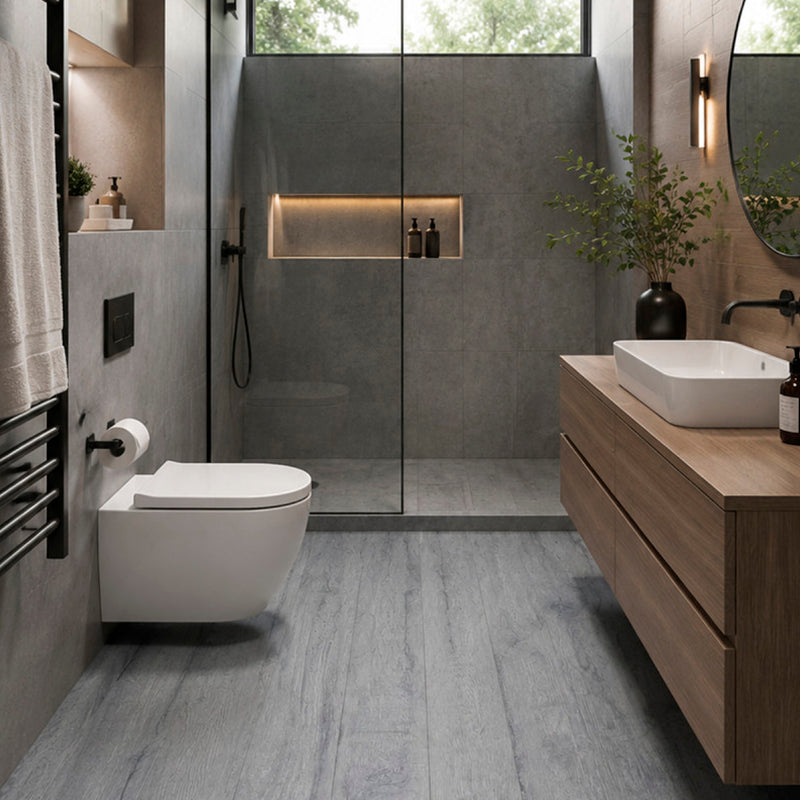 Piso Hidrofugo White Grey